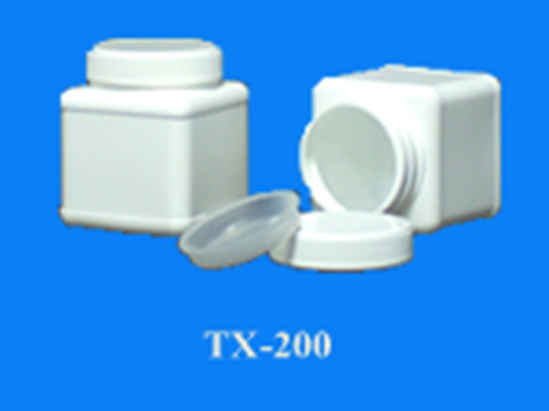 TX-200   200 ML KÖŞELİ PLASTİK KAVANOZ 